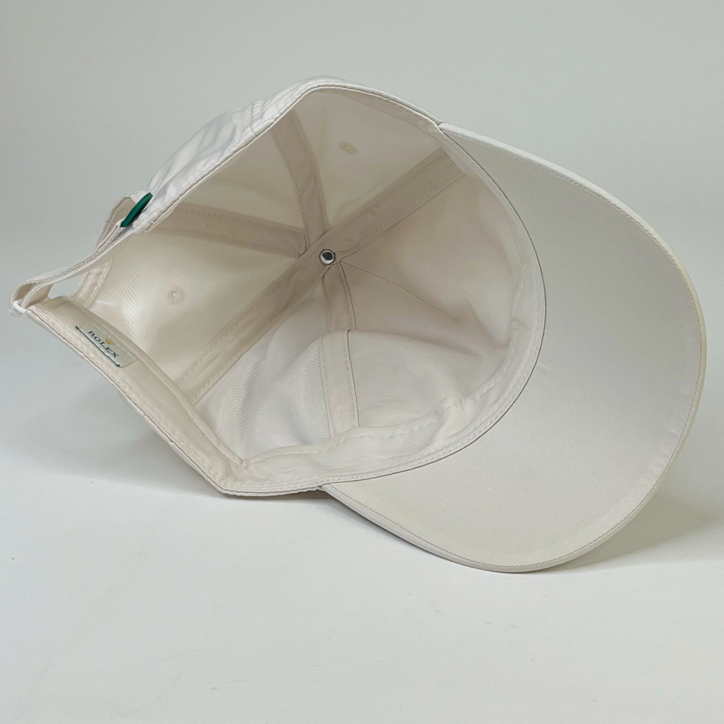 Rolex White Embroidered Luxury Baseball Cap